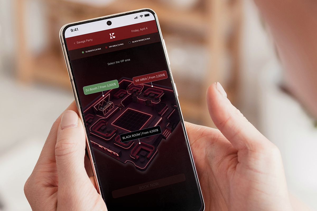 Booking VIP, Fourvenues app