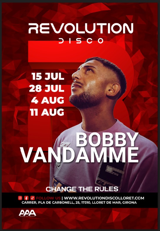Revolution Disco presenta: Bobby Vandamme