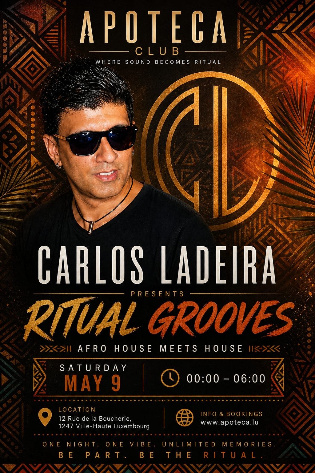 RITUAL GROOVES | Sáb., 9 de mai. | Apoteca