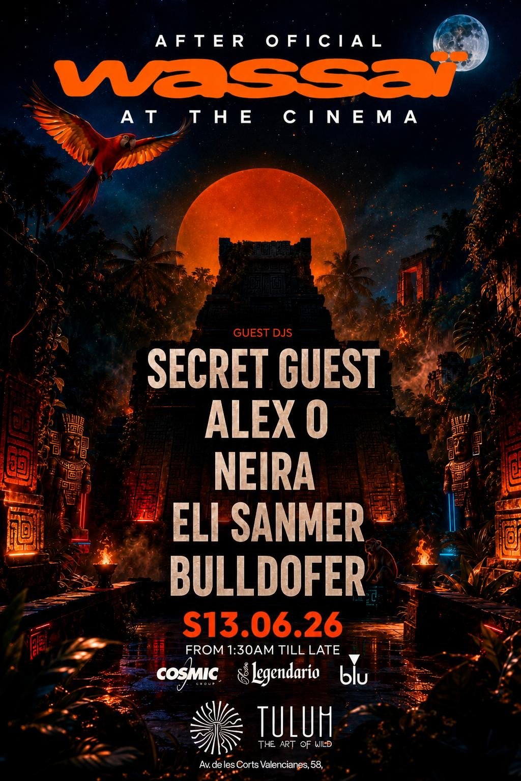 POST PARTY WASSAI | SECRET GUEST (ROOM 2) | SÁBADO TULUM