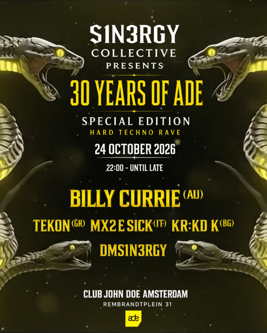 S1N3RGY Collective presents: 30 years of ADE