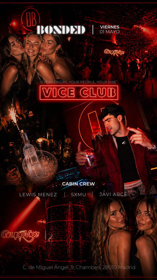 Vice club at Bonded | Vie, 1 may | BONDED CLUB