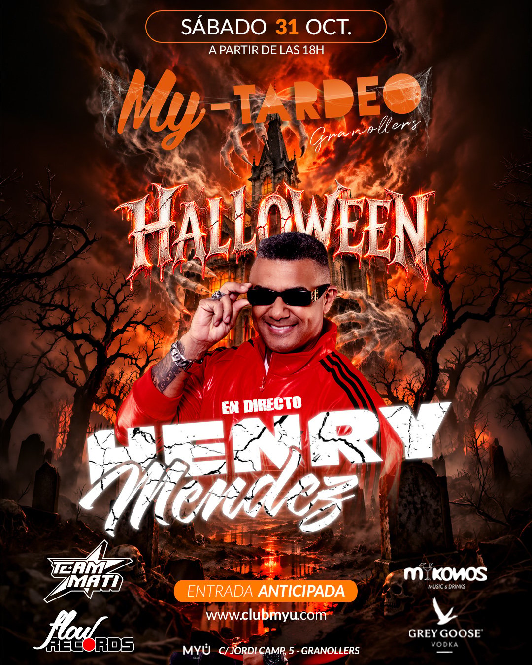 Image de MYTARDEO Halloween con Henry Méndez à MYU GRANOLLERS.