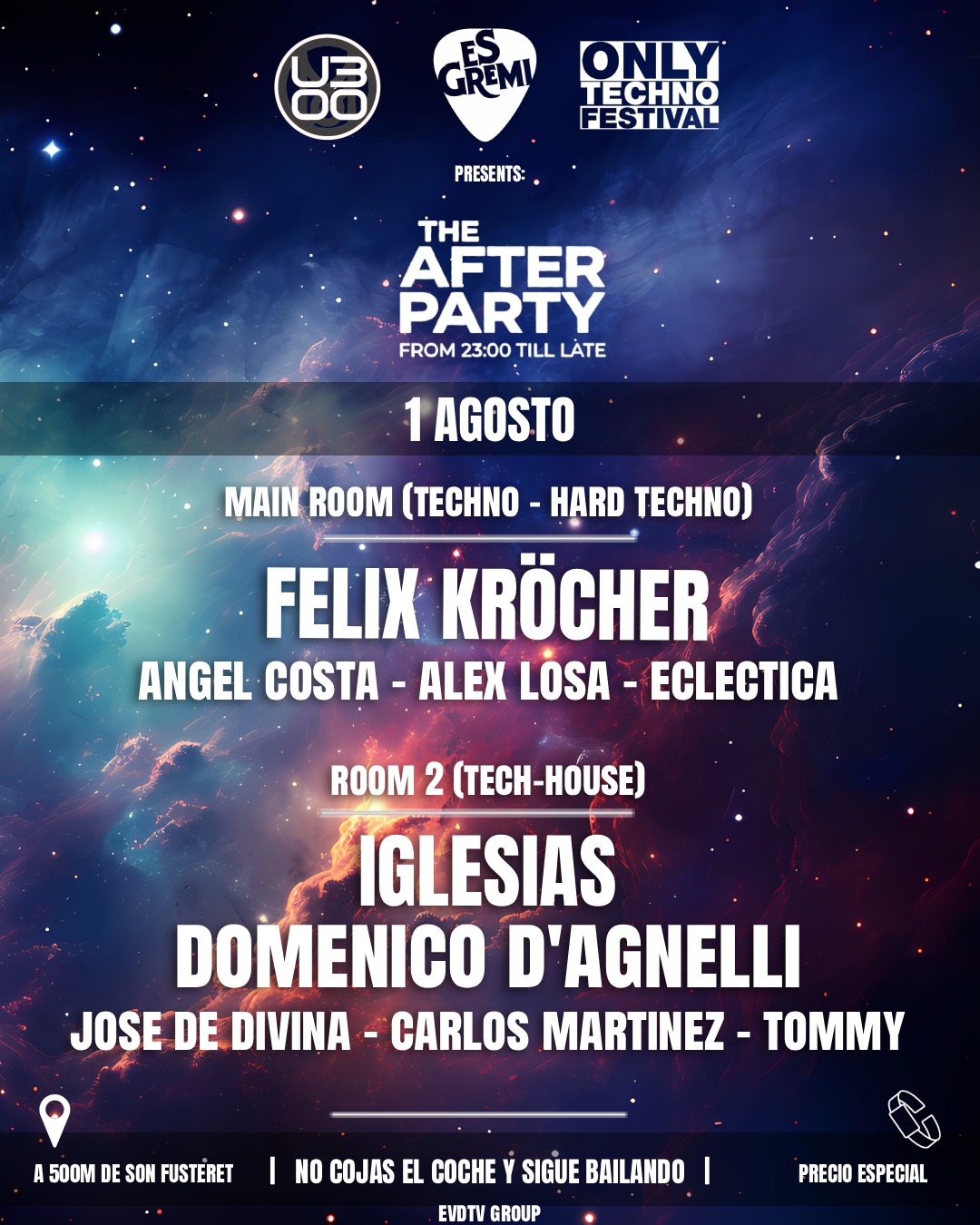 THE AFTER PARTY 01.08.2026 - ONLY TECHNO FESTIVAL AFTERSHOW