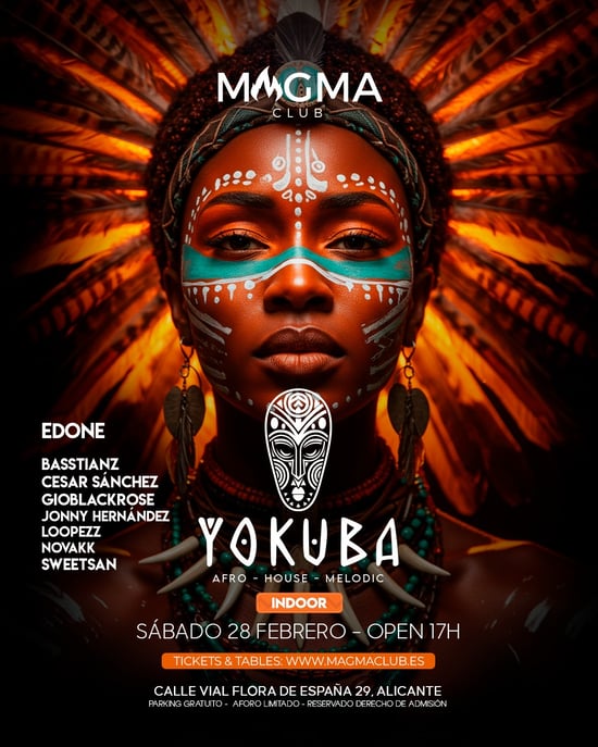 YOKUBA🪘 | Sáb, 28 feb | MAGMA CLUB