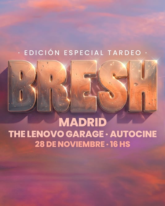 Cartel de Bresh Autocine Madrid en Bresh Autocine