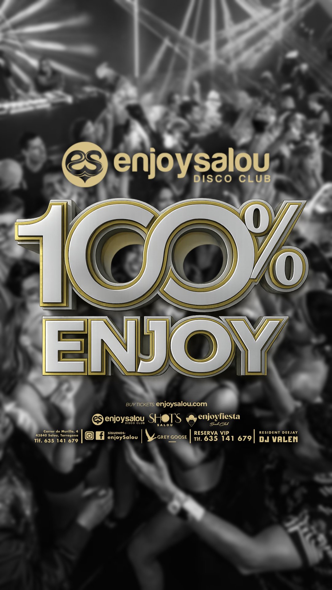 100% ENJOY con camiseta de regalo