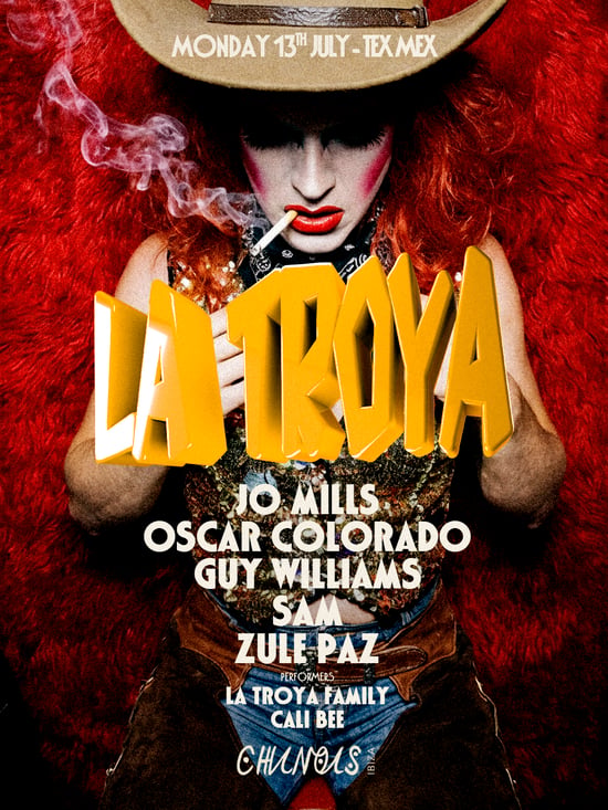La Troya: Jo Mills, Oscar Colorado, Guy Williams, Sam, Zule Paz