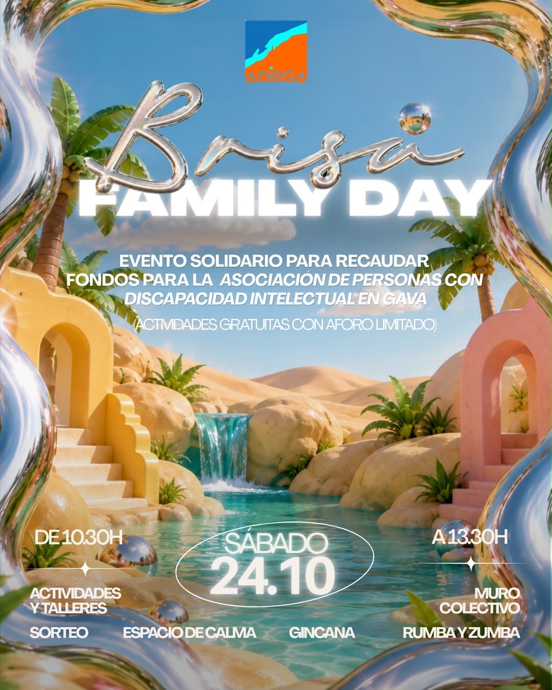 Jornada familiar organitzada en col·laboració amb ADISGA 💙🧡