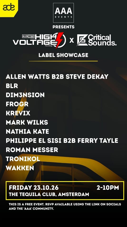 High Voltage x Critical Sounds Label Showcase