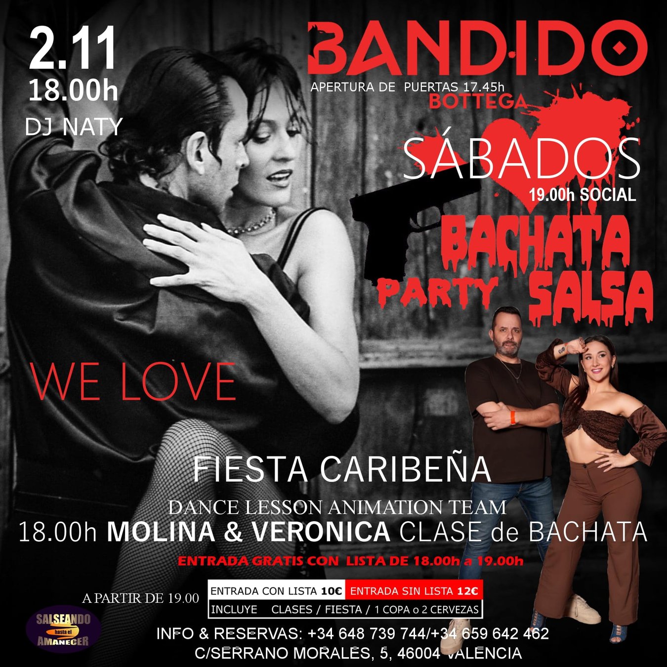 Sábado SALSA&BACHATA