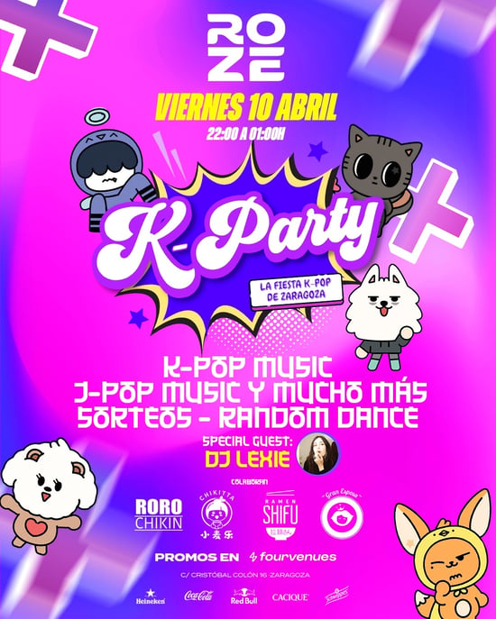 K PARTY ZGZ | Vie, 10 abr | ROZE