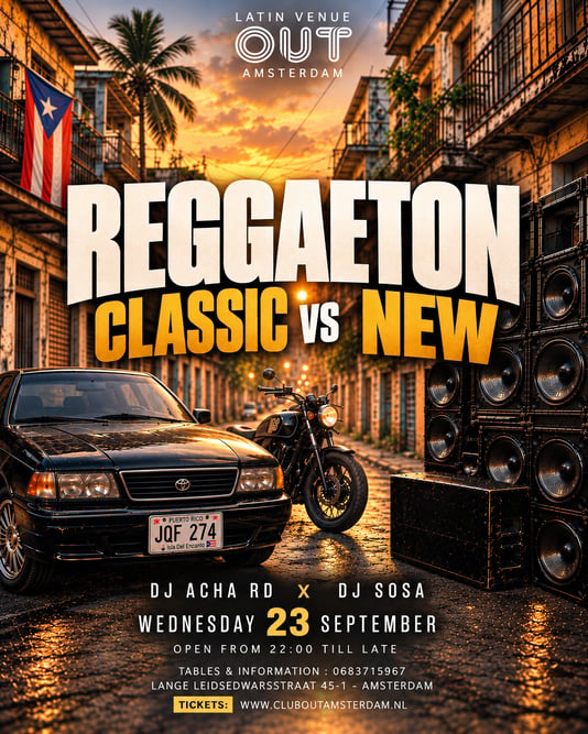 Reggaeton Classic vs New in Out, Amsterdam