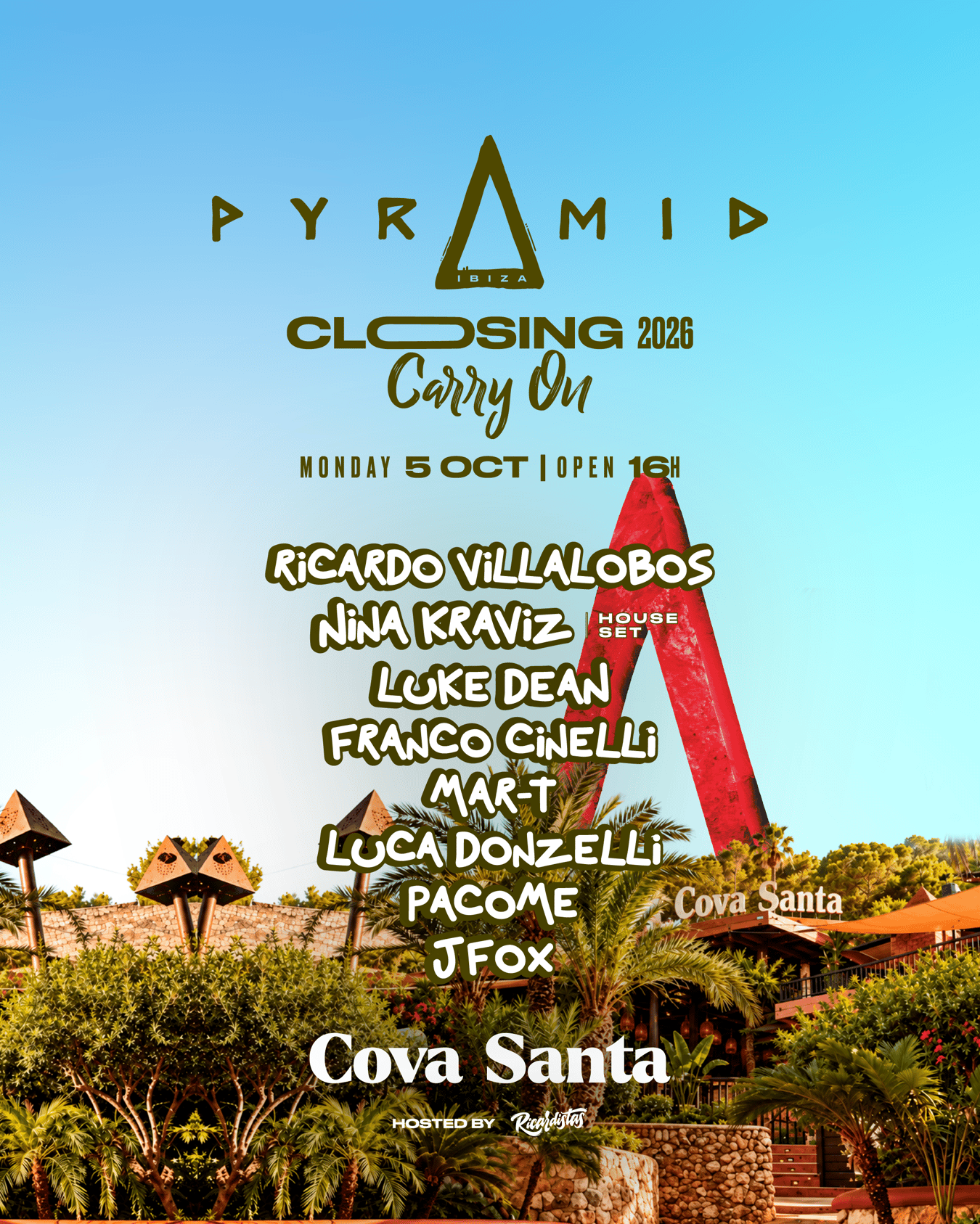 Cova Santa — PYRAMID CLOSING CARRY ON