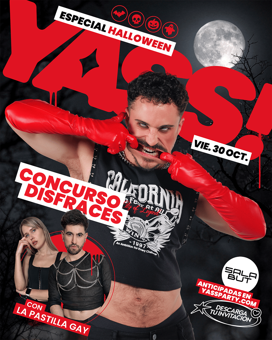 YASS! Party - Madrid - ESPECIAL HALLOWEEN con La Pastilla Gay