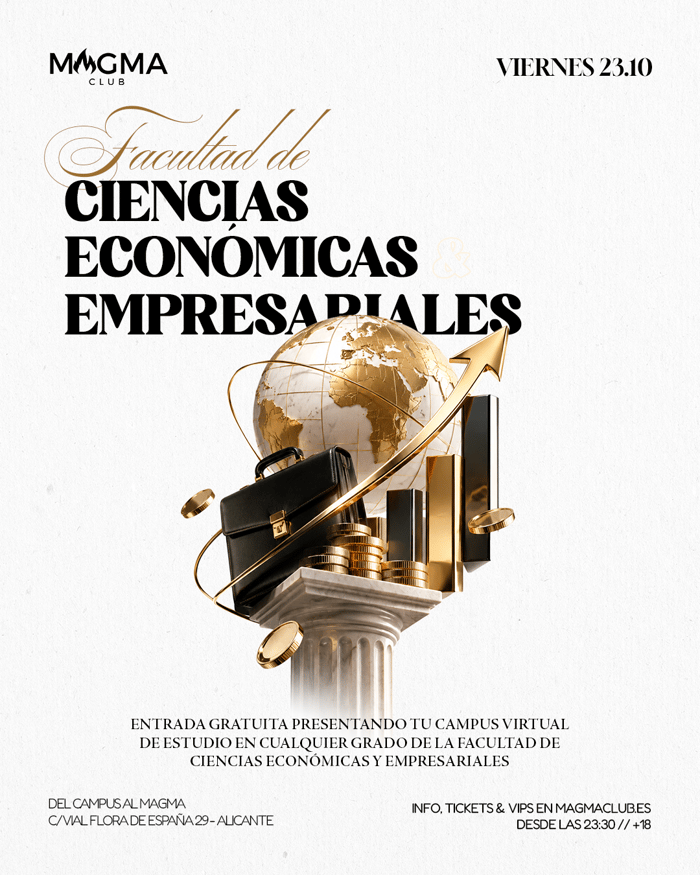 Cartel de VIERNES UNIVERSITARIO: Facultad de Ciencias Económicas y Empresariales