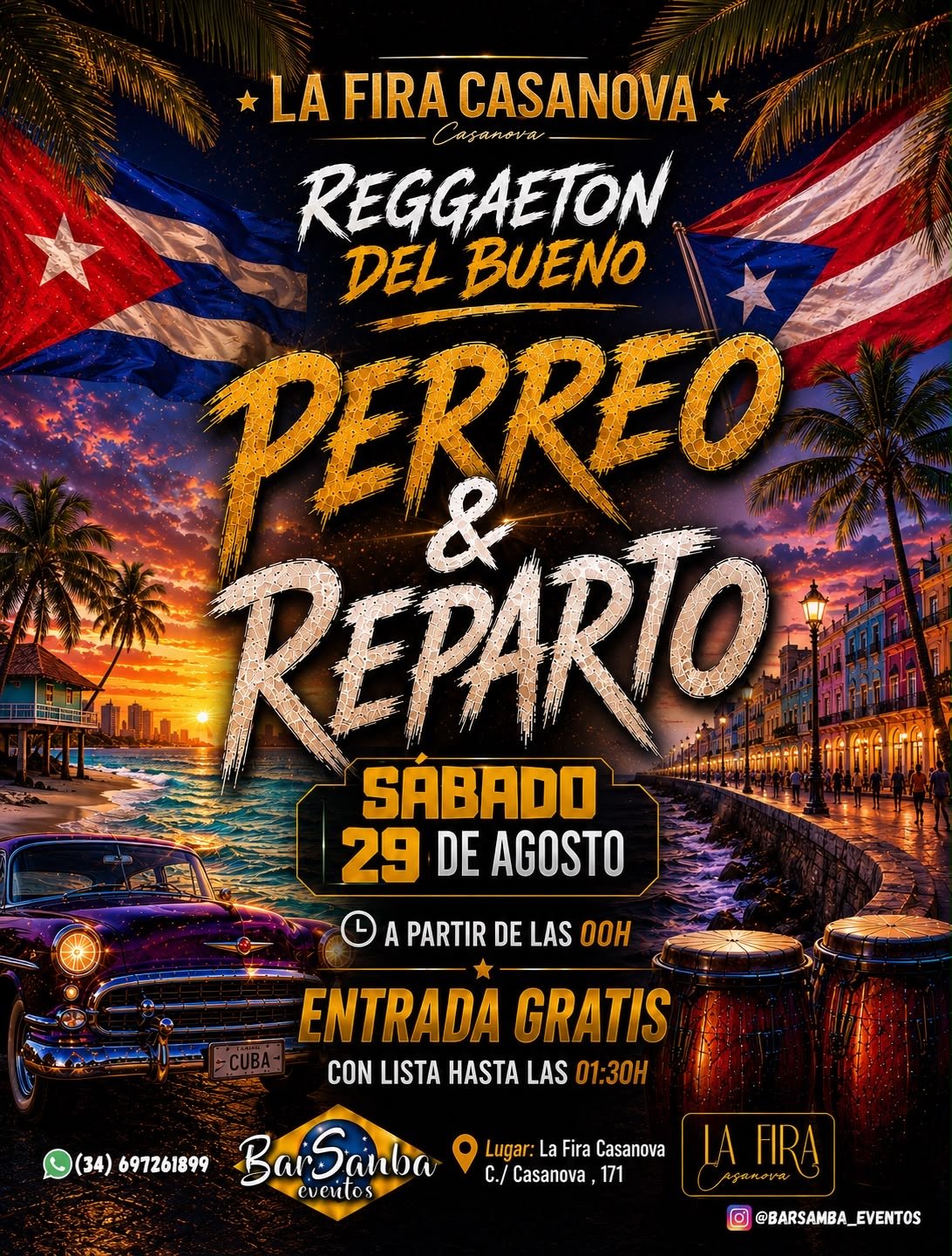 Reparto • Reggaeton • La Fira Casanova · Saturday