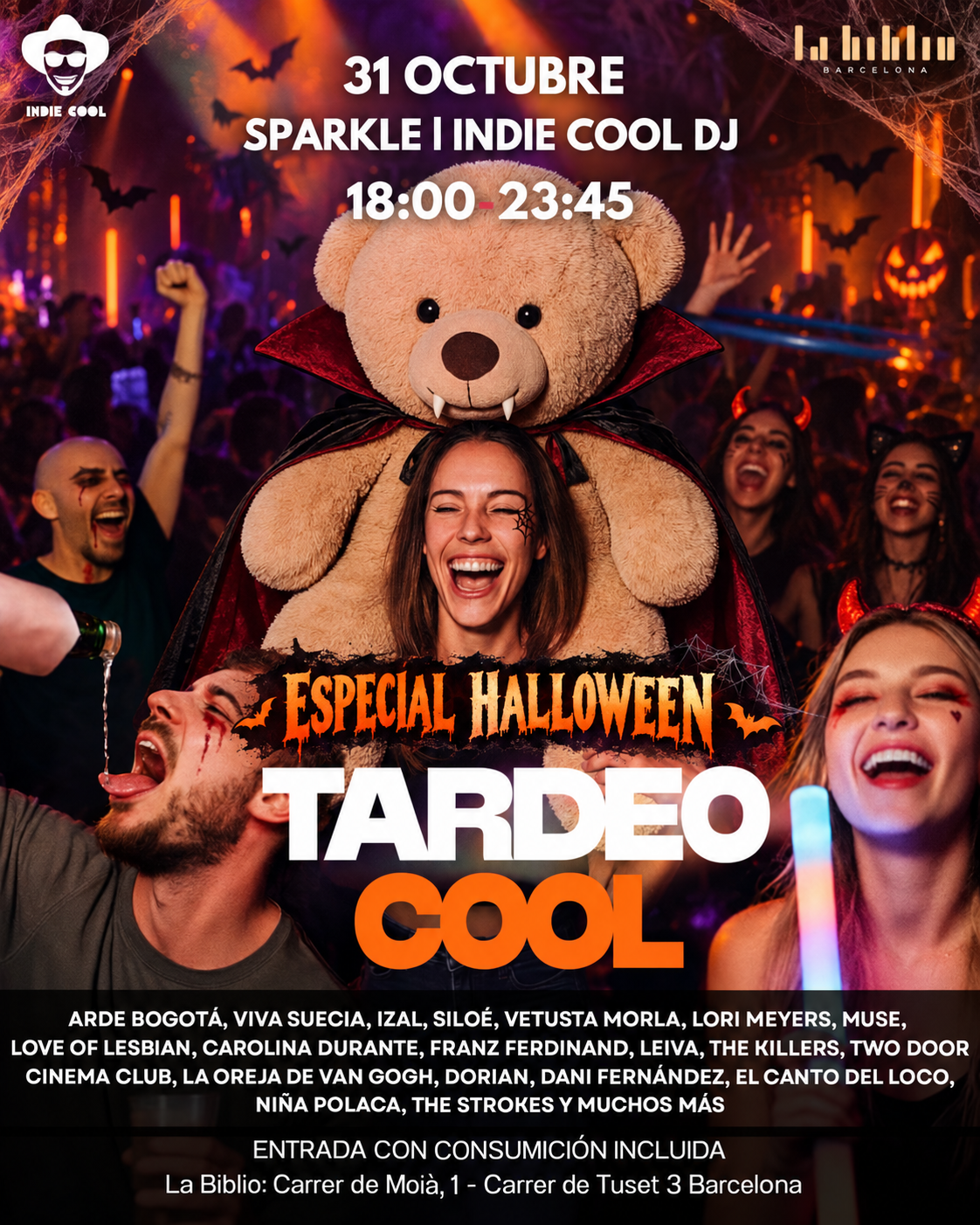 Tardeo Cool Halloween - La Biblio - 31 Octubre