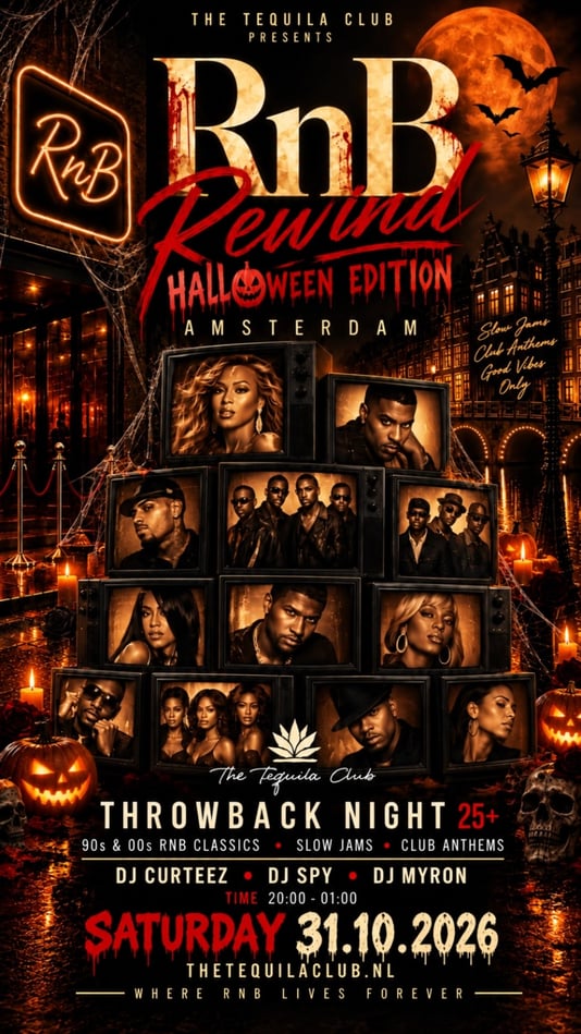 RNB Rewind - HALLOWEEN in The Tequila Club, Amsterdam