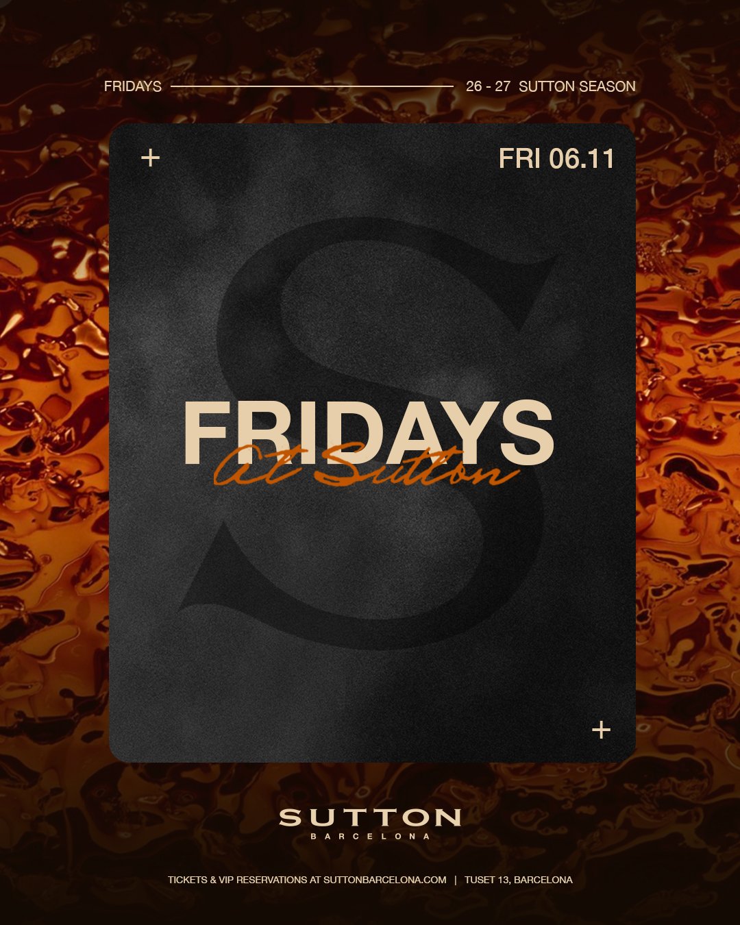 Image for Fridays at Sutton at Sutton Barcelona.