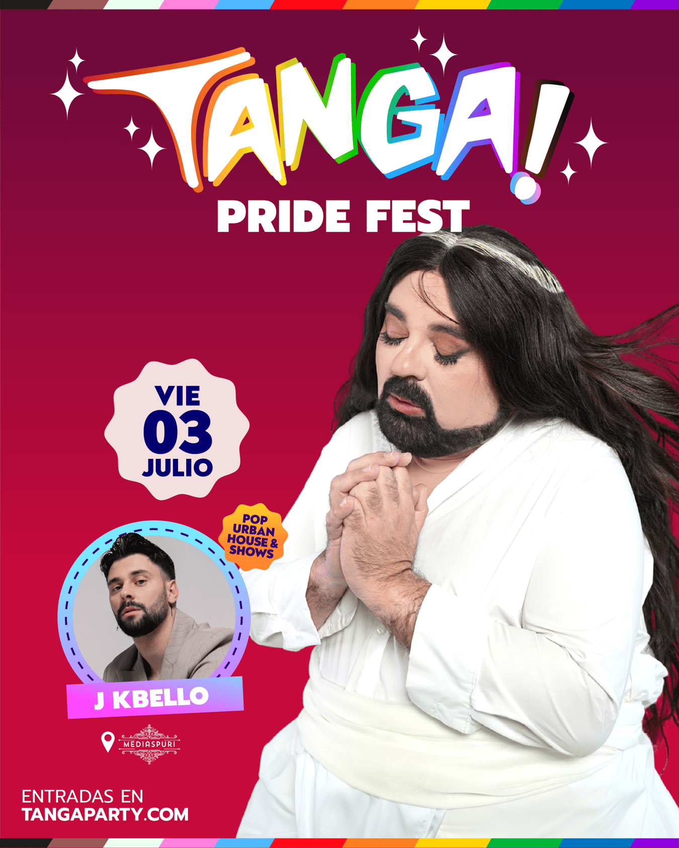 TANGA! PRIDE FEST - Madrid - En MEDIAS PURI con J Kbello