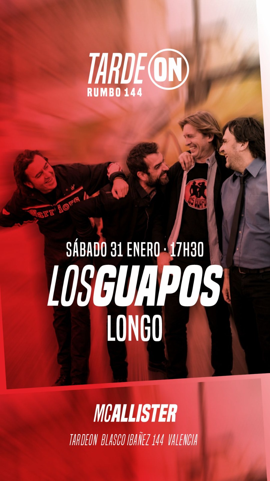 TARDEON INDIE | LOS GUAPOS en Concierto