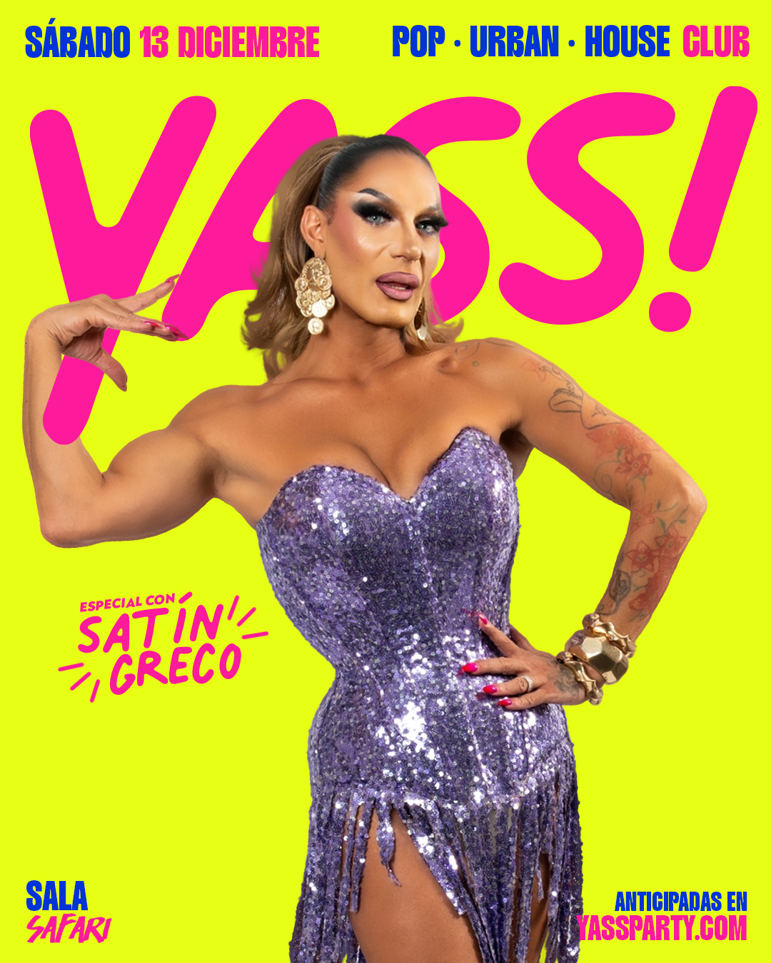 YASS! - Barcelona - ESPECIAL CON SATÍN GRECO