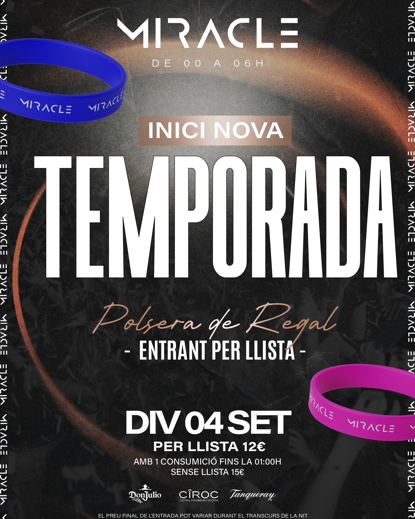 DIVENDRES 4 - INICI NOVA TEMPORADA