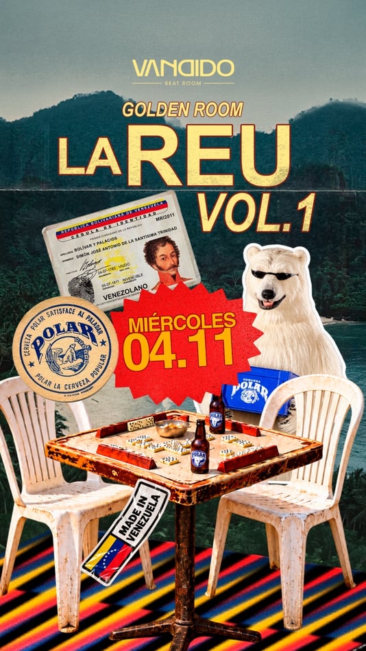 Cartel de La Reu Made in Venezuela - Golden Room