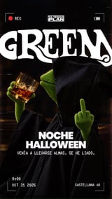 Cartel de Green Halloween
