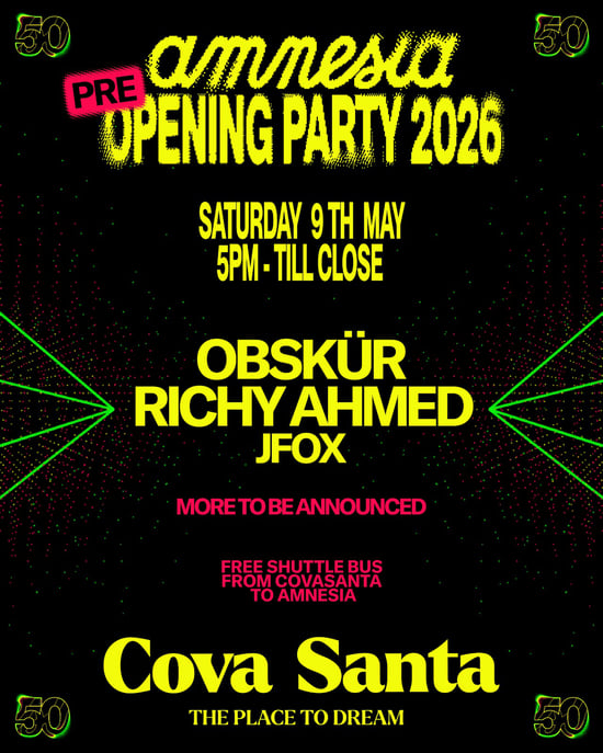 Amnesia Pre Opening Party 2026