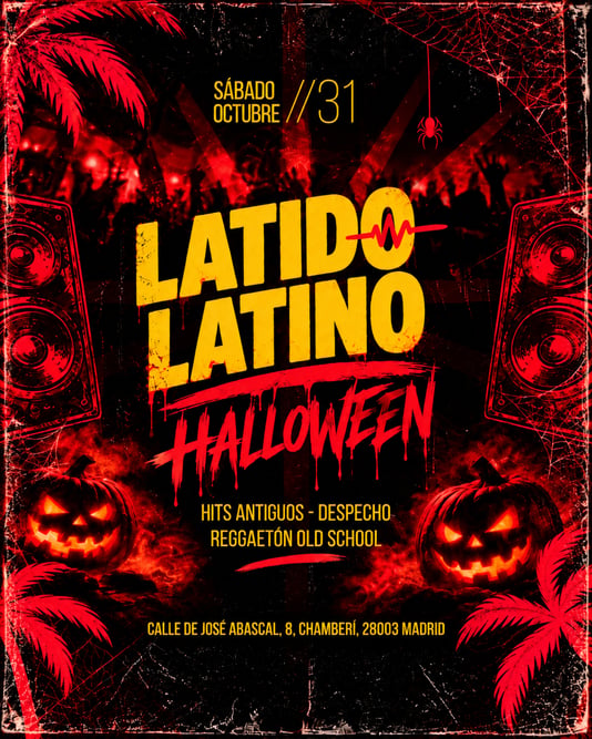 Cartel de Latido Latino 🎃 Halloween Ponzano*