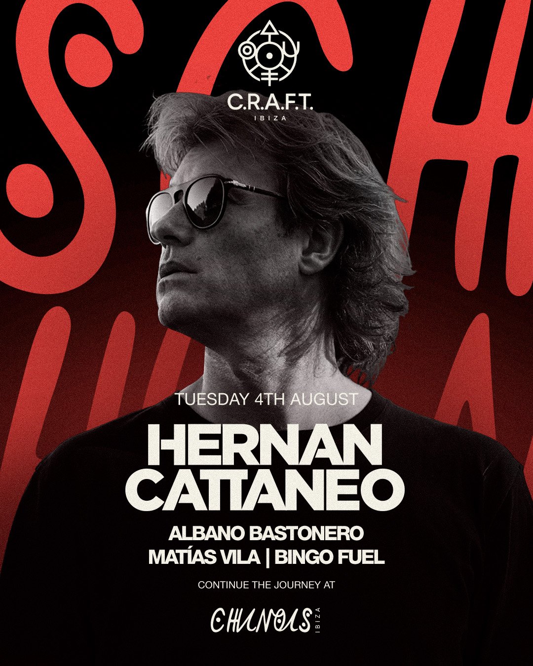 Chinois — C.R.A.F.T Ibiza: Hernán Cattaneo, Albano Bastonero, Matias Vila, Bingo Fuel