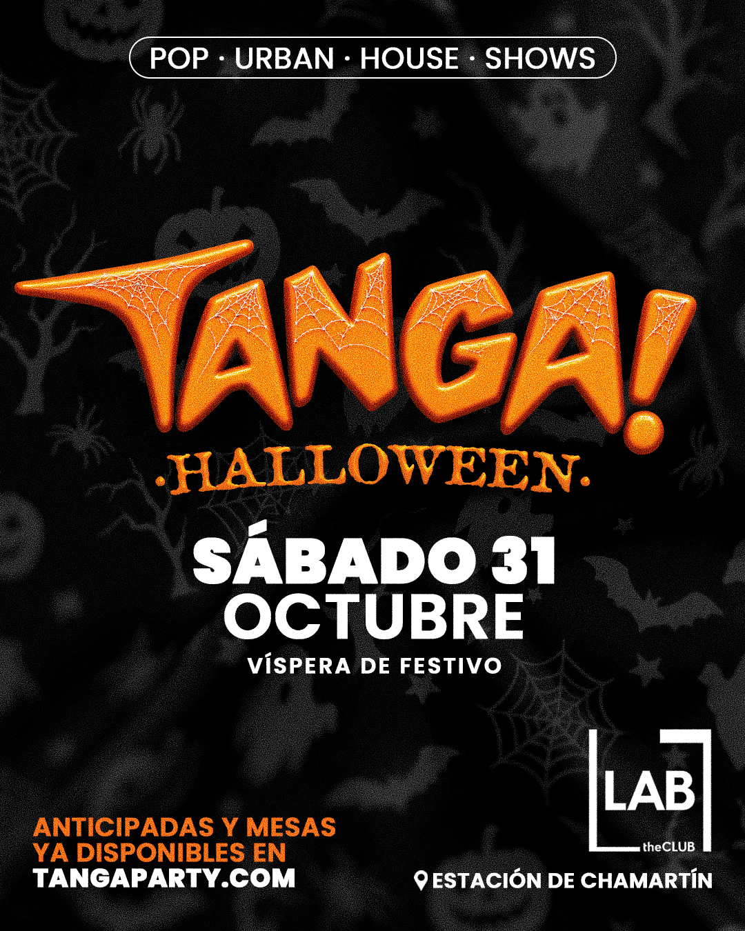 TANGA! Party - Madrid - Especial HALLOWEEN en LAB The Club