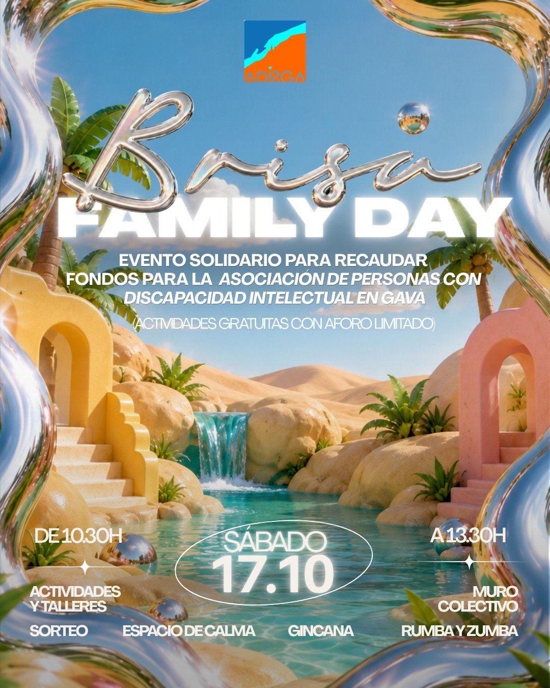 Jornada familiar organitzada en col·laboració amb ADISGA 💙🧡