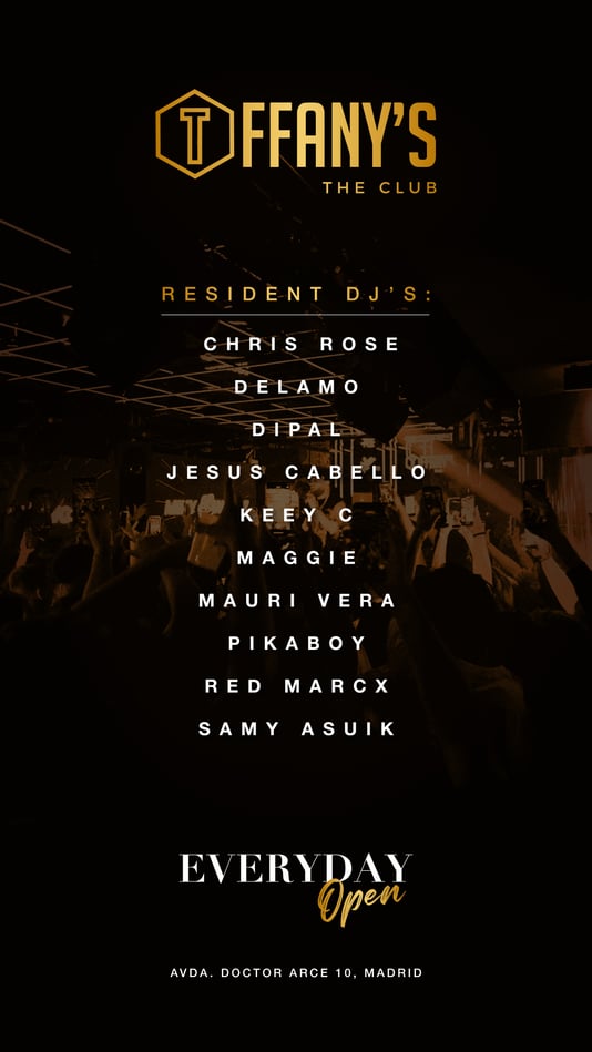 Cartel de SATURDAY'S at Tiffany's The Club en Tiffany's The Club