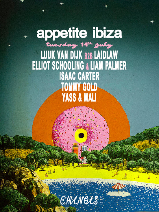 Appetite x Chinois: Elliot Schooling & Liam Palmer, Luuk Van Dijk B2B Laidlaw, Isaac Carter, Tommy Gold, Yass & Mali