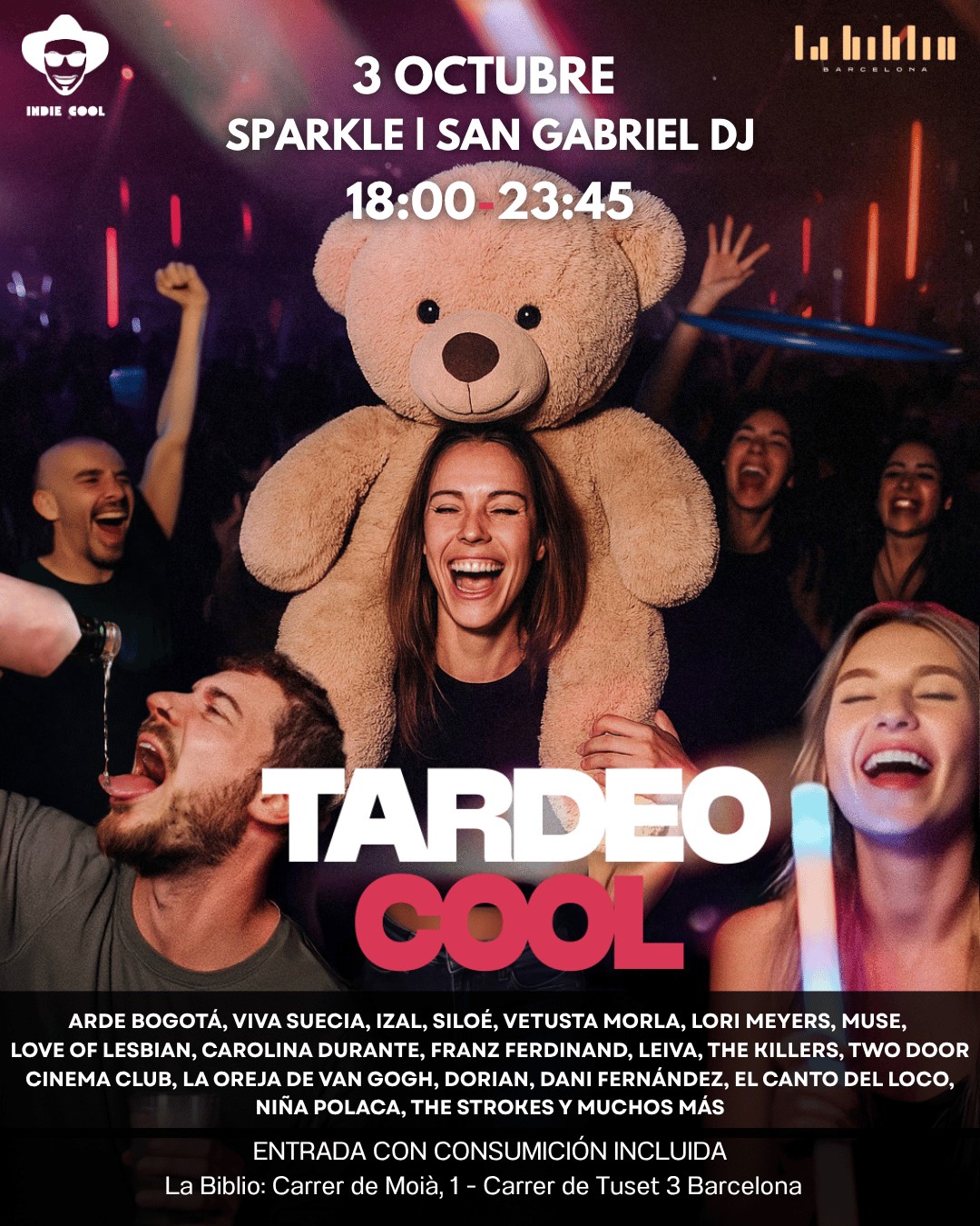 Tardeo Cool - La Biblio - 3 Octubre