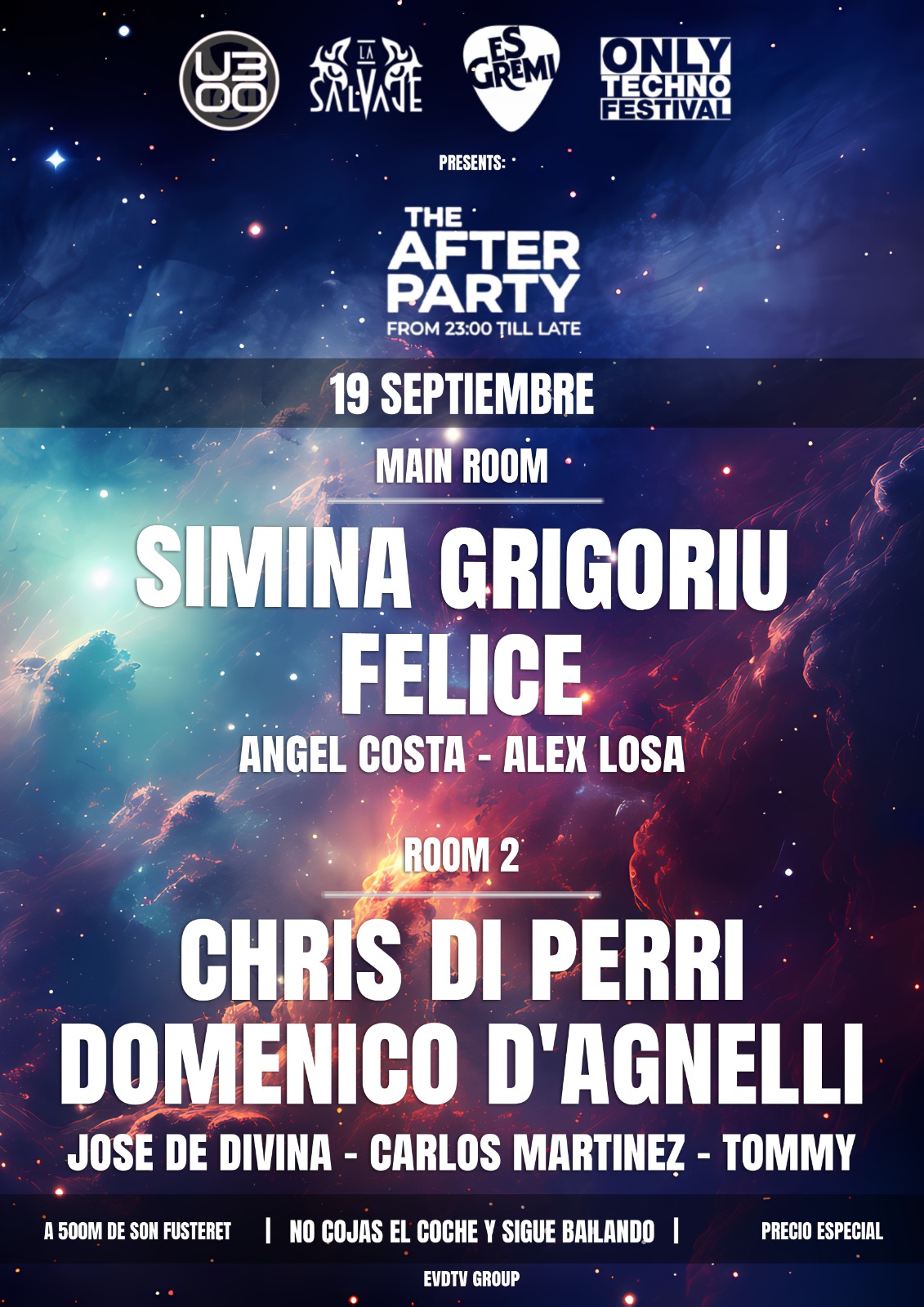 THE AFTER PARTY 19.09.2026 ONLY TECHNO FESTIVAL AFTERSHOW