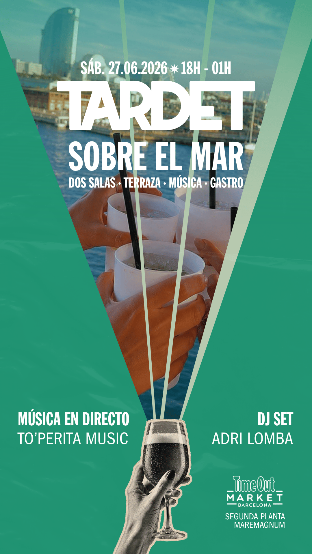 SÁBADO - TARDET SOBRE EL MAR x TIME OUT MARKET (Edición Verano)