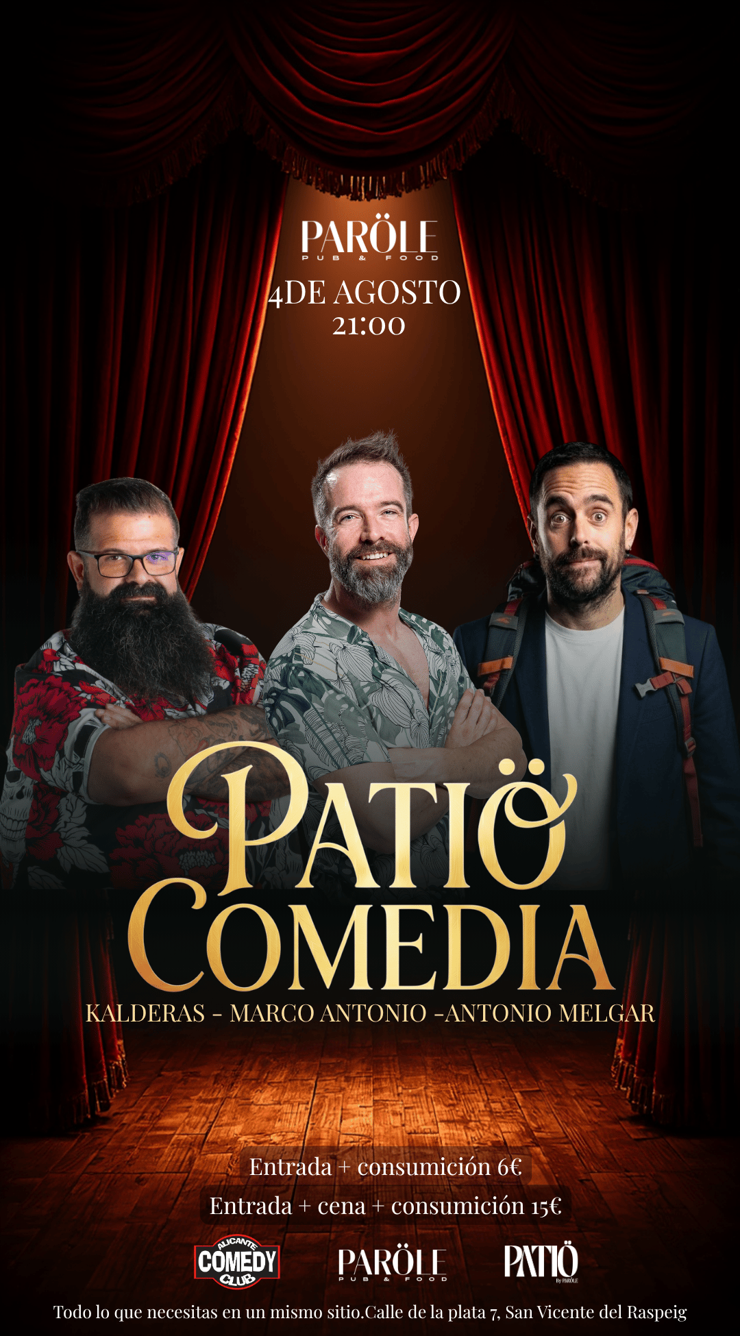 PATIÖ COMEDIA | Alicante Comedy Club