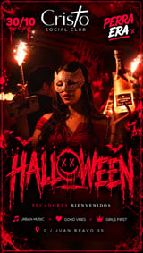 Cartel de Halloween De Perreo