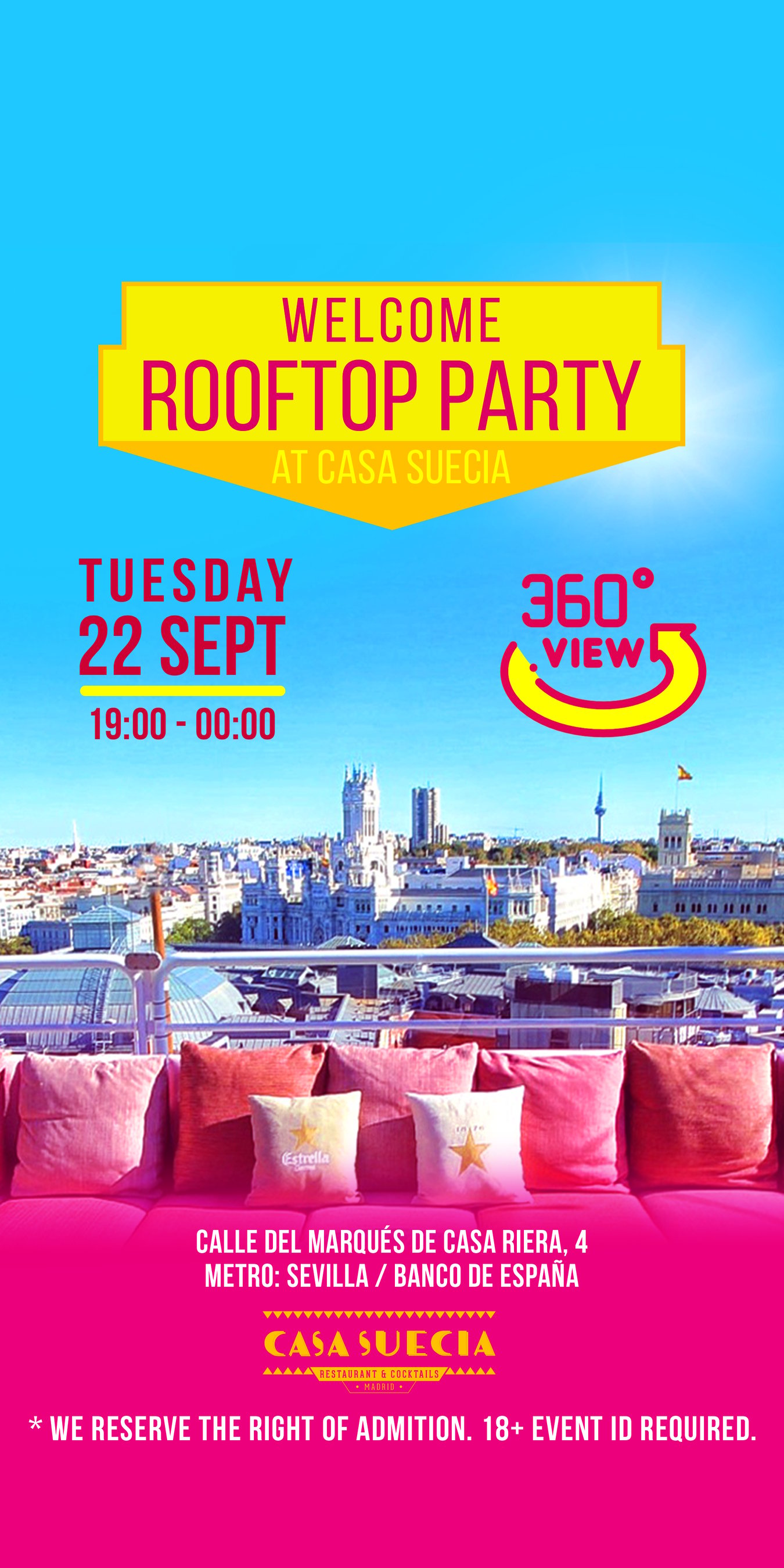 WELCOME ROOFTOP PARTY
