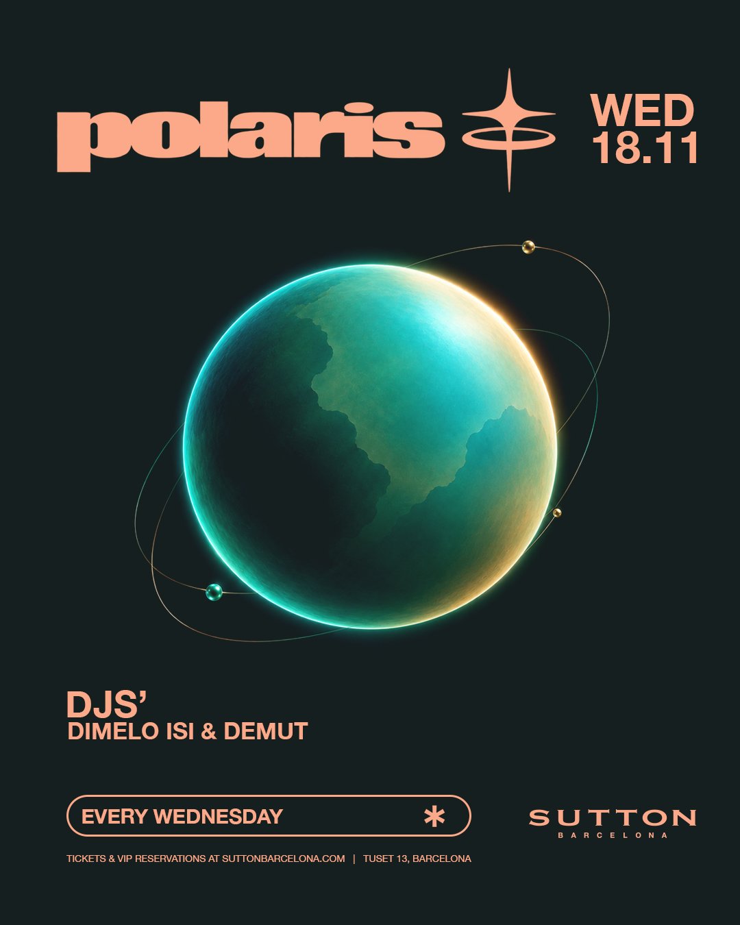 Image for POLARIS Wednesdays at Sutton Barcelona.