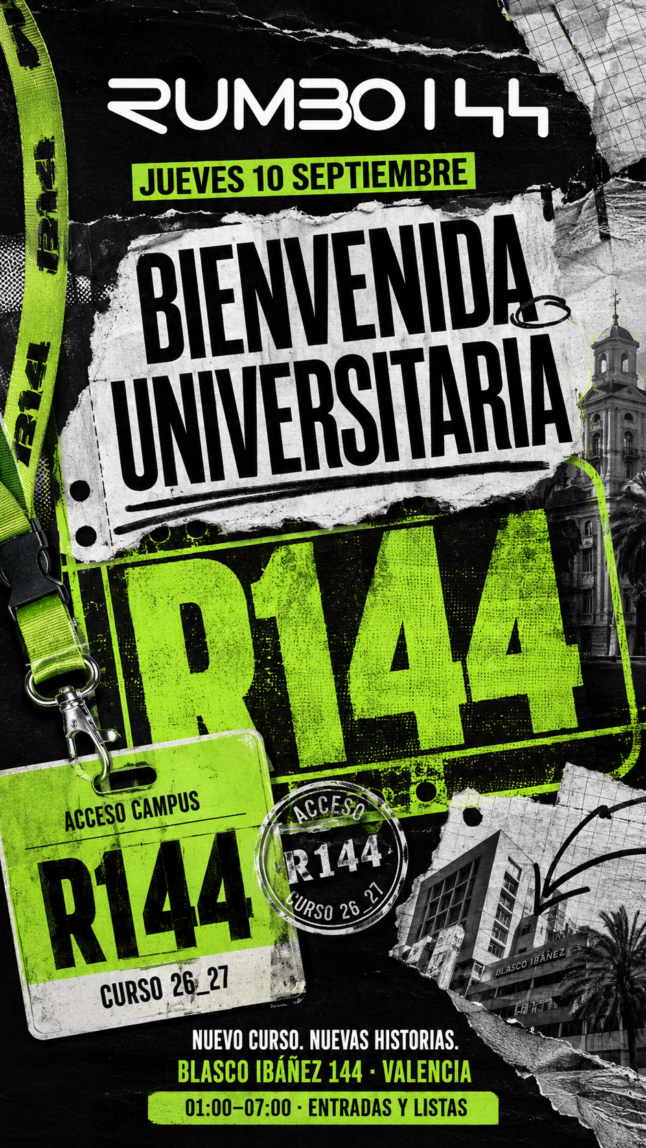 Jueves Noche R144 |  BIENVENIDA UNIVERSITARIA