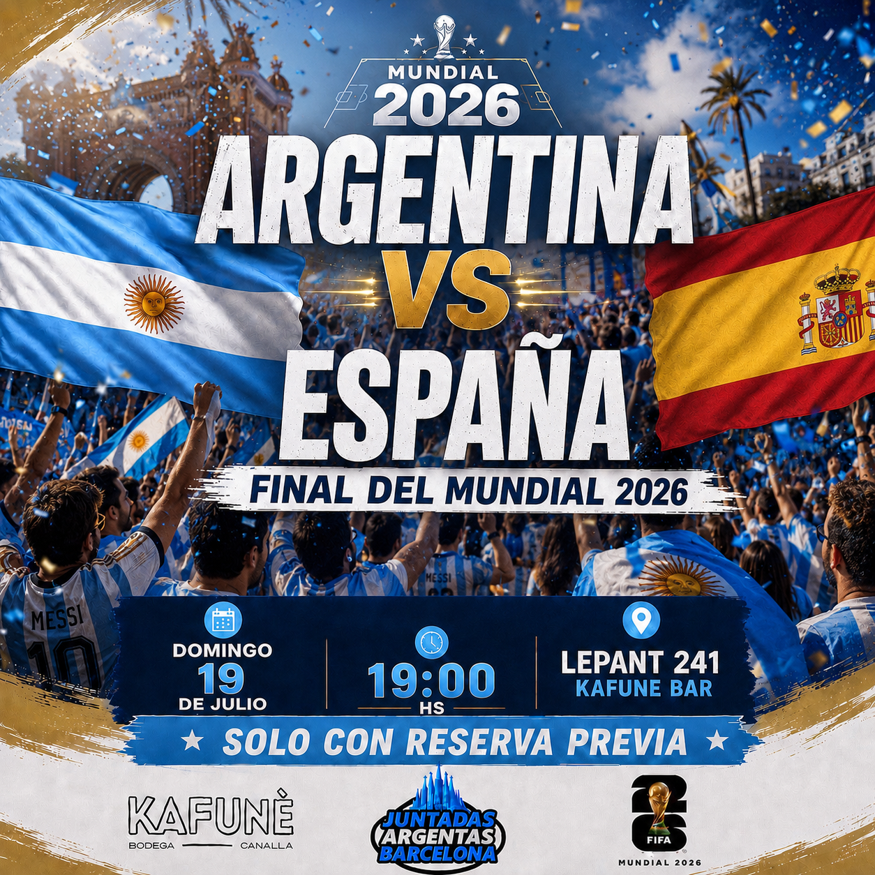 Argentina vs España FINAL DEL MUNDIAL 26