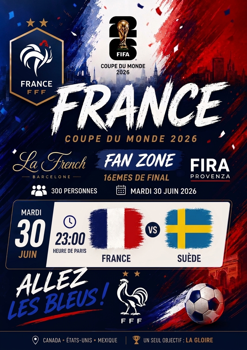 FRANCE VS SUÈDE - FAN ZONE OFFICIELLE