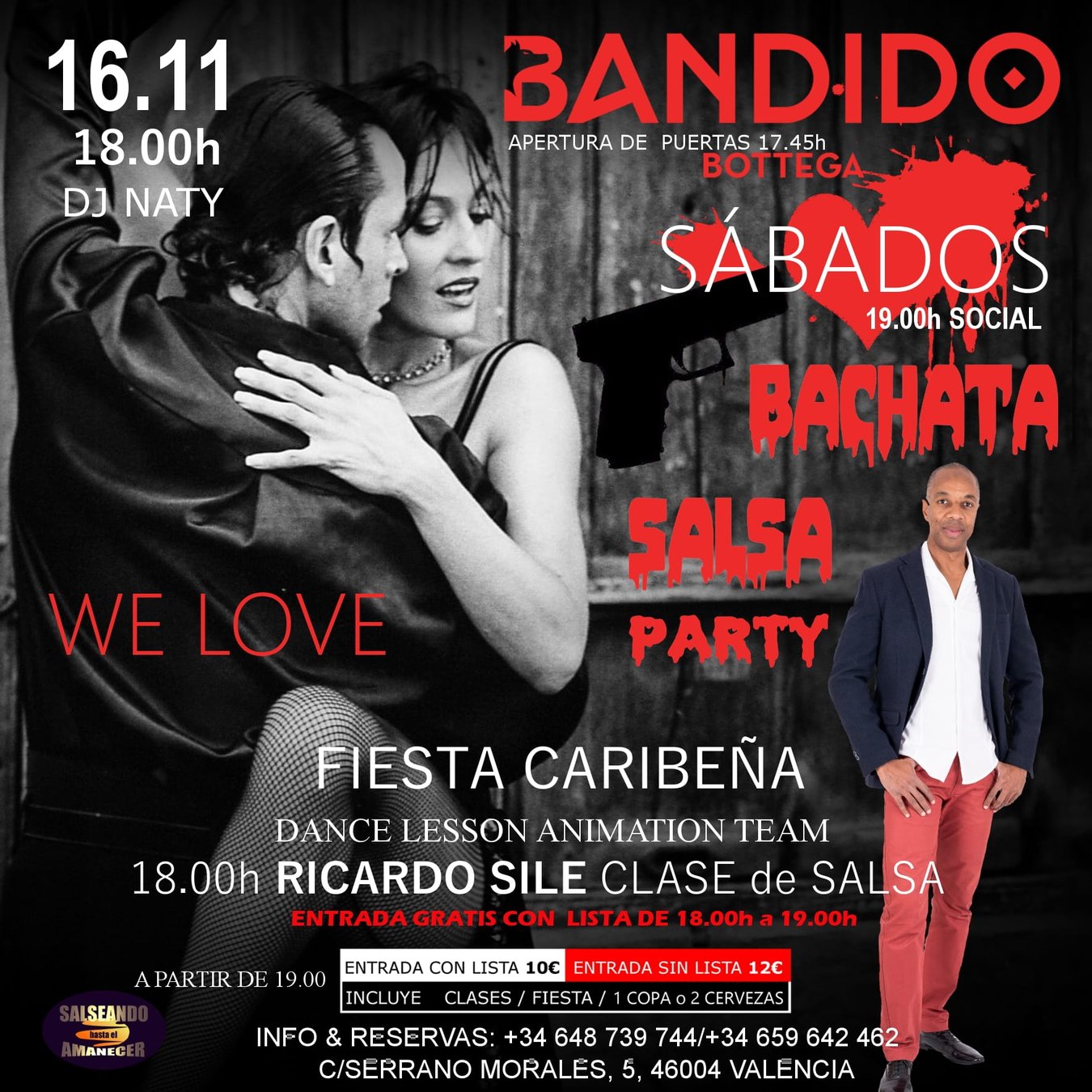 Sábado SALSA&BACHATA