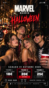 Cartel de 🎃 Halloween Madrid 2026 | Marvel Madrid