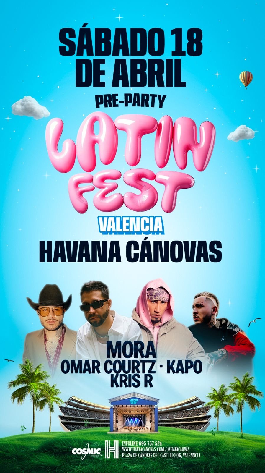 PRE PARTY LATIN FEST - SABADO NOCHE